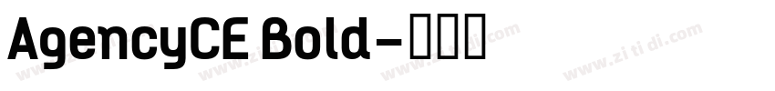 AgencyCE Bold字体转换